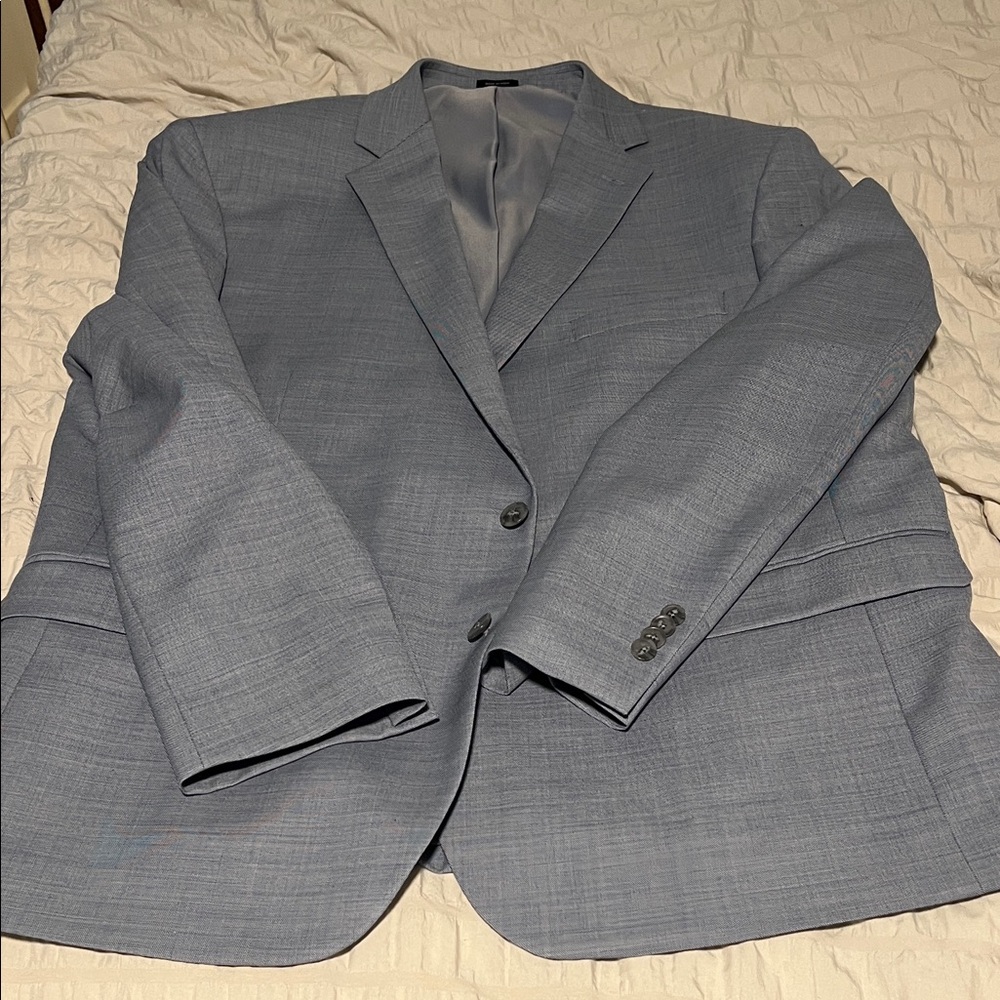 Joseph Abboud Light Blue Gray Blazer and pants set from Men’s Warehouse
